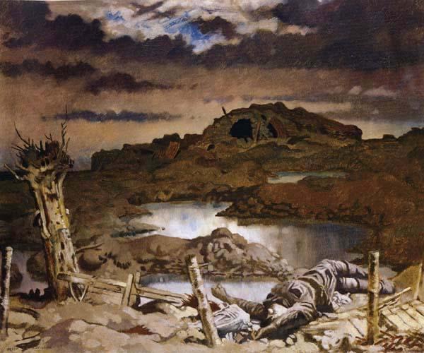 Sir William Orpen Zonnebeke oil painting picture